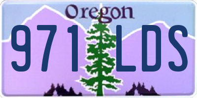 OR license plate 971LDS