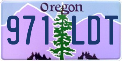 OR license plate 971LDT