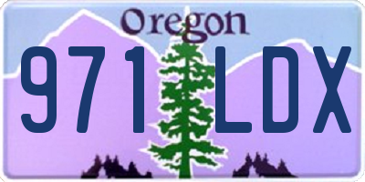 OR license plate 971LDX
