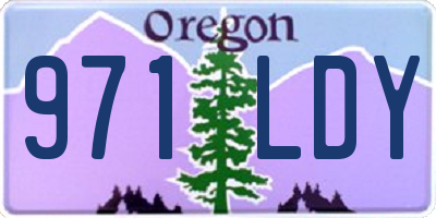 OR license plate 971LDY