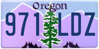 OR license plate 971LDZ