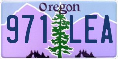 OR license plate 971LEA