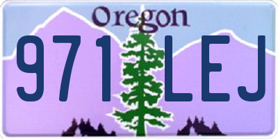 OR license plate 971LEJ