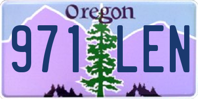 OR license plate 971LEN