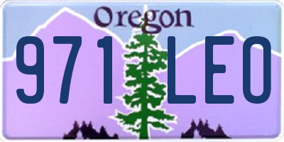 OR license plate 971LEO