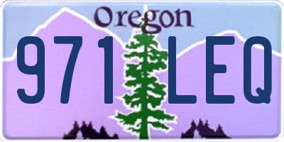 OR license plate 971LEQ