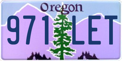 OR license plate 971LET