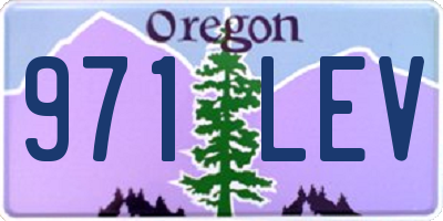 OR license plate 971LEV