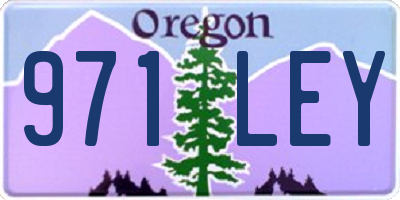 OR license plate 971LEY