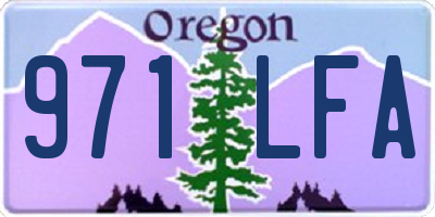 OR license plate 971LFA