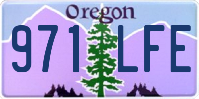 OR license plate 971LFE