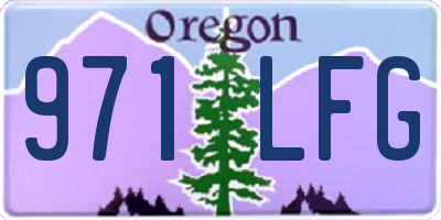OR license plate 971LFG