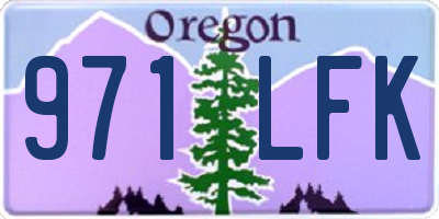 OR license plate 971LFK
