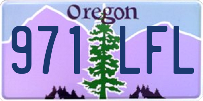 OR license plate 971LFL