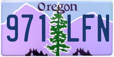 OR license plate 971LFN