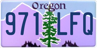 OR license plate 971LFQ