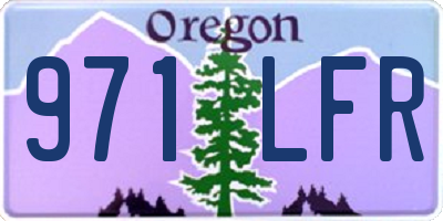 OR license plate 971LFR
