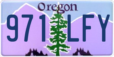 OR license plate 971LFY
