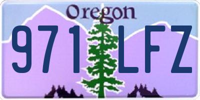 OR license plate 971LFZ