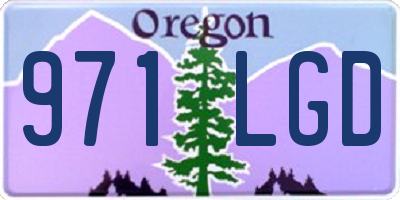 OR license plate 971LGD