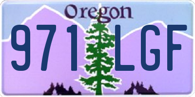 OR license plate 971LGF