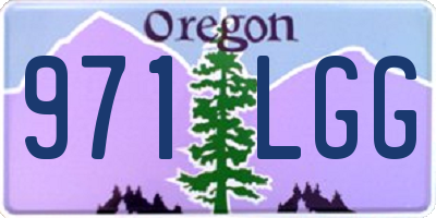 OR license plate 971LGG
