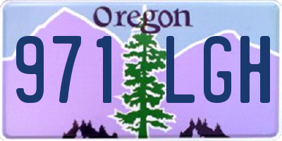 OR license plate 971LGH