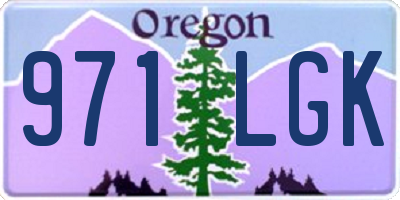 OR license plate 971LGK