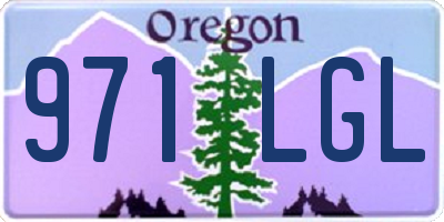 OR license plate 971LGL