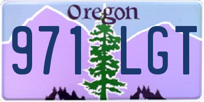 OR license plate 971LGT
