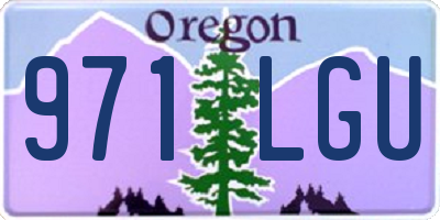 OR license plate 971LGU