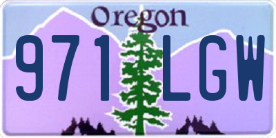 OR license plate 971LGW