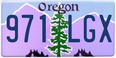 OR license plate 971LGX