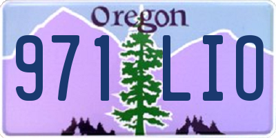 OR license plate 971LIO