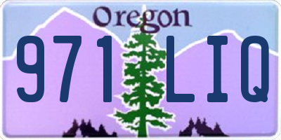 OR license plate 971LIQ