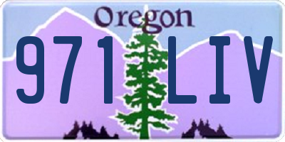 OR license plate 971LIV