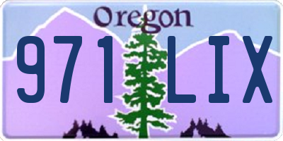 OR license plate 971LIX