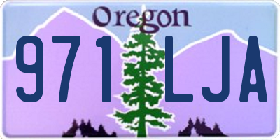 OR license plate 971LJA