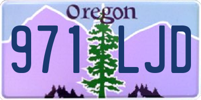 OR license plate 971LJD