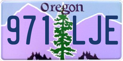 OR license plate 971LJE