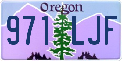 OR license plate 971LJF