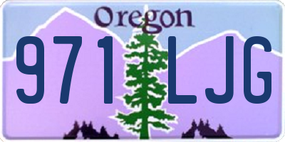 OR license plate 971LJG