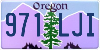 OR license plate 971LJI