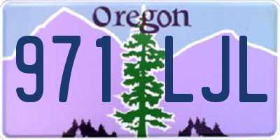 OR license plate 971LJL