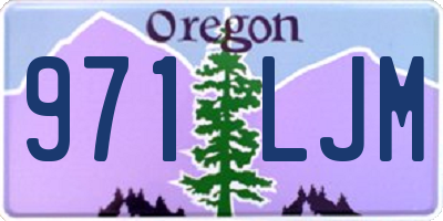 OR license plate 971LJM