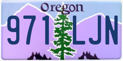 OR license plate 971LJN