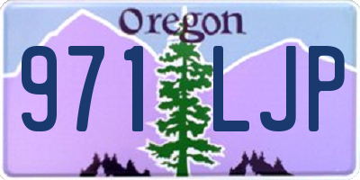 OR license plate 971LJP