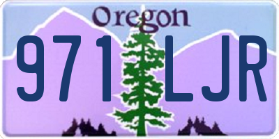OR license plate 971LJR