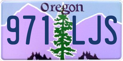 OR license plate 971LJS