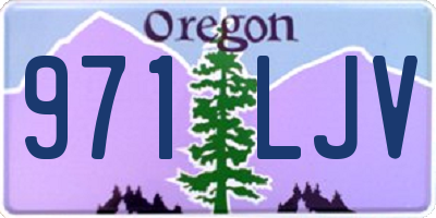 OR license plate 971LJV